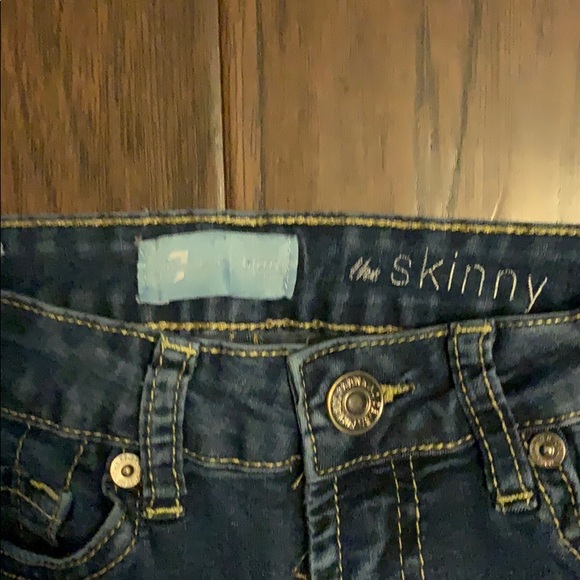 7 for all Mankind stretch Skinny Jeans size 8 - Picture 2 of 3